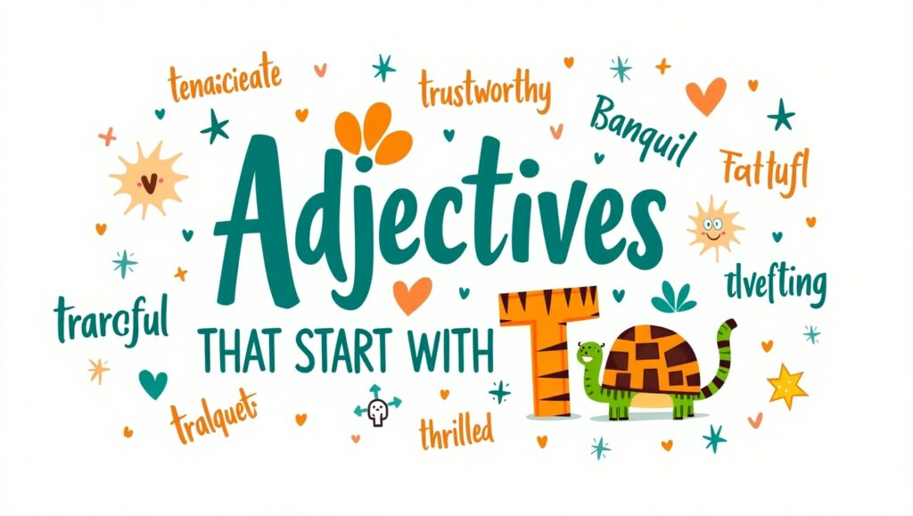 adjectives starting with t full of fun

