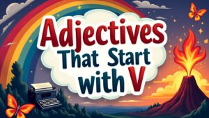 adjectives that start with v